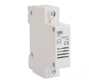 Dzwonek modułowy na szynę 230V AC 80dB IP20, AUBL 230VAC, ELS