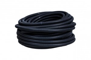 Rura karbowana spiralna czarna 12,4/8mm 320N odporna na UV 17008C Pawbol (30mb)