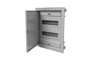 Rozdzielnica modułowa 2x12 podtynkowa z metalowymi drzwiami IP40 (C.1524)