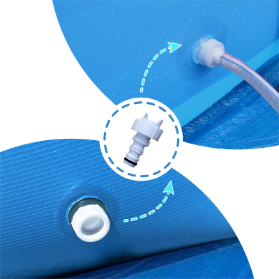 Basen stelażowy AVENLI okrągły 305x76 zestaw