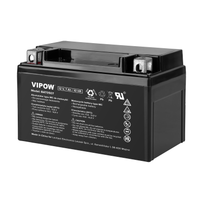 Akumulator VIPOW typu MC do motocykli 12V 7Ah