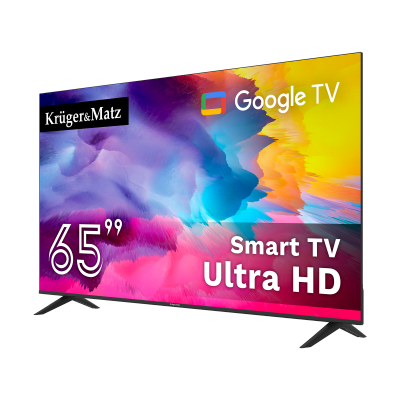 Telewizor Kruger&Matz 65" UHD Google TV 5.0  DVB-T2/T/C  H.265  HEVC