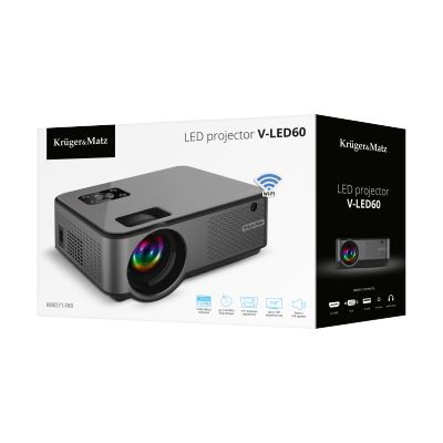 Projektor LED z Wi-Fi FullHD Kruger&amp;Matz V-LED60