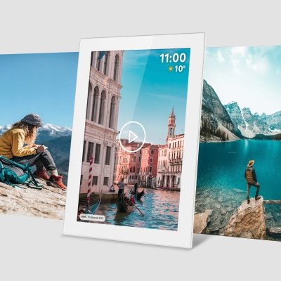 Cyfrowa ramka Kruger&amp;Matz na zdjęcia FRAMEO Wi-Fi 10,1&quot; biała