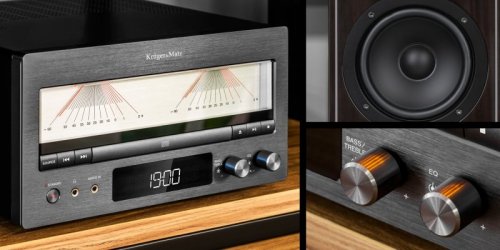 Wieża HiFi Kruger&amp;Matz KM1995 (Wzmacniacz klasy A, CD, USB,  Bluetooth, radio cyfrowe DAB+, FM)