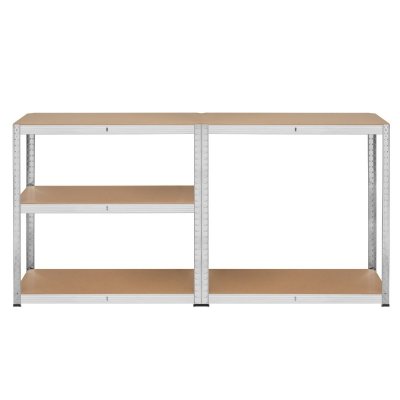 Regał metalowy magazynowy 180x90x40 srebrny Rebel RB-1251