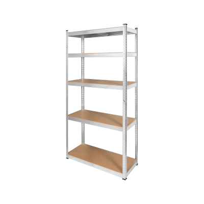 Regał metalowy magazynowy 180x90x40 srebrny Rebel RB-1251