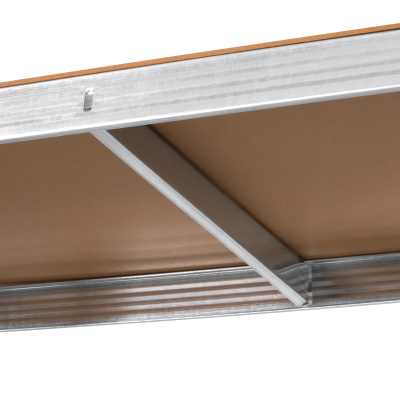 Regał metalowy magazynowy 180x90x40 srebrny Rebel