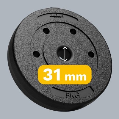 Obciążenie bitumiczne zestaw 4x5kg, otwór 31mm,  REBEL ACTIVE