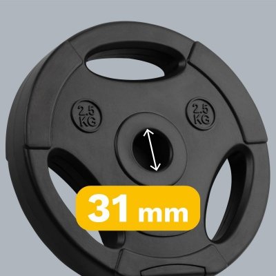 Obciążenie bitumiczne zestaw 4x2.5kg, otwór 31mm, talerz z uchwytami, REBEL ACTIVE