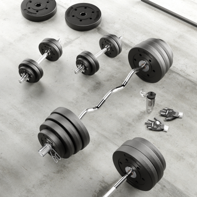 Obciążenie bitumiczne olimpijskie 20kg, otwór 51mm , REBEL ACTIVE