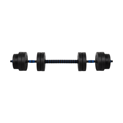 Hantel bitumiczny regulowany z łącznikiem 1x20kg, REBEL ACTIVE