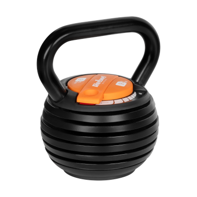 Kettlebell żeliwny automatyczny regulowany 9kg, REBEL ACTIVE