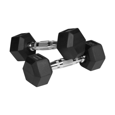 Hantle żeliwne gumowane HEX 2x3 kg REBEL ACTIVE