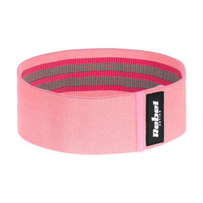 Zestaw gum do ćwiczeń materiałowy - Mini Band M, 27-55 kg, 3 gumy materiałowe, REBEL ACTIVE