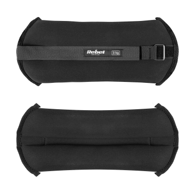 Obciążniki na kostki i nadgarstki 2x3kg, REBEL ACTIVE