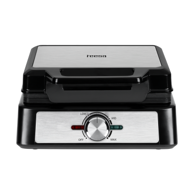 Gofrownica TEESA, 2 gofry, 1600W, inox, regulacja mocy
