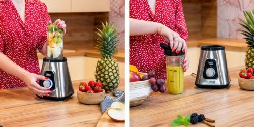 Blender kielichowy EASY EXPERT GO 1300W , szklany kielich 1,5L + kubek podróżny 600 ml