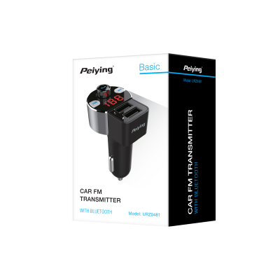 Transmiter samochodowy z funkcją  bluetooth (2 gniazda USB)