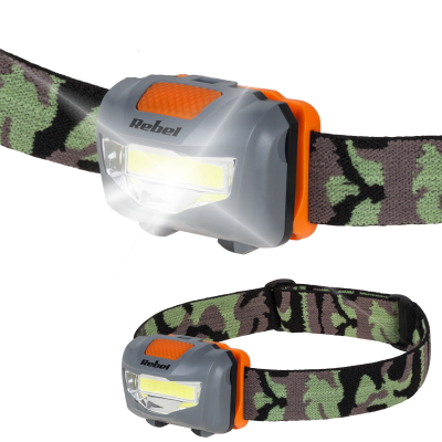 Latarka czołowa Rebel 3W  (COB)