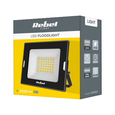 Reflektor LED naświetlacz Rebel 30W Rebel, 6500K, 230V