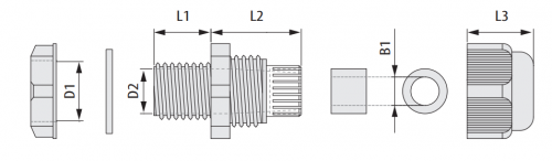 Dławik PG-13,5 D.3073 Pawbol