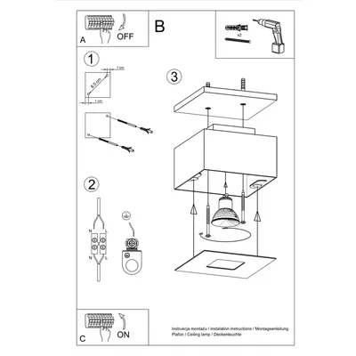 Plafon MONO 1 biały