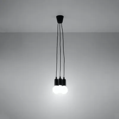 Lampa wisząca DIEGO 3 czarna