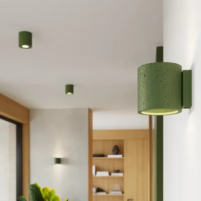 Plafon ORBIS beton zielona oliwka