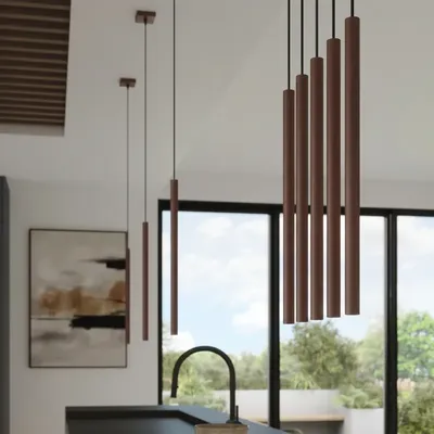 Lampa wisząca PASTELO 1 brązowa