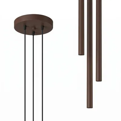 Lampa wisząca PASTELO 3P brązowa