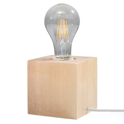 Lampa biurkowa ARIZ naturalne drewno