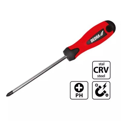 Wkrętak krzyżowy Phillips PH0x100mm, CrV