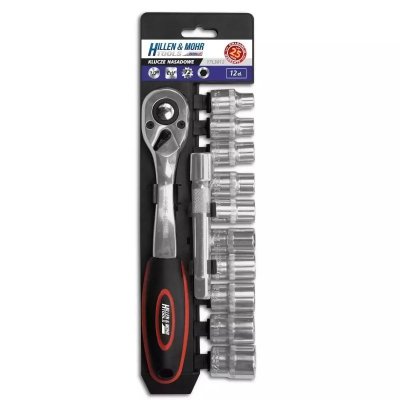 Klucze nasadowe 1/2&quot; kpl.12szt CRV