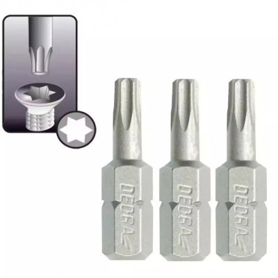 Końcówki wkrętakowe Torx T27x25mm, 3szt blister