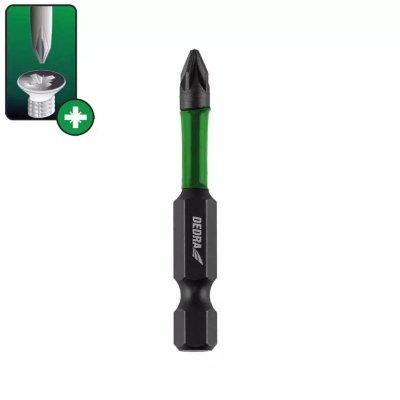 Końcówki wkrętakowe udarowe Pozidiv PZ3x50mm, 2szt blister