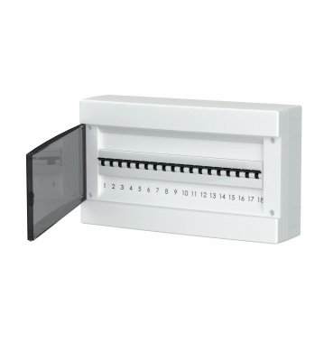 Rozdzielnica modułowa natynkowa plastikowa 1x18 IP40 C.1318-P Pawbol