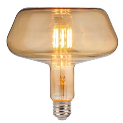 Żarówka LED V-TAC 8W filament E27 T180 bursztynowa 175x150mm VT-2308-N 2200K 620lm