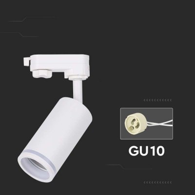 Oprawa GU10 V-TAC szynoprzewód 3F biała VT-11016-W