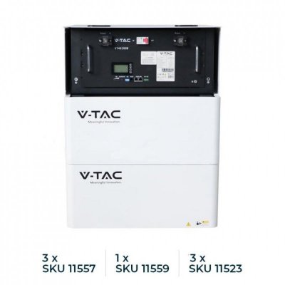Magazyn bank energii V-TAC 9.6kWh 48V 200Ah LiFePO4 rack VT-48200B 10 lat gwarancji