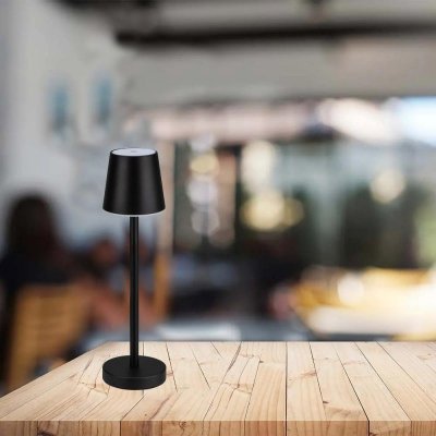 Lampka Biurkowa Nocna V-TAC 3W LED Ładowanie Ściemnianie Czarna VT-7703 4000K 70lm