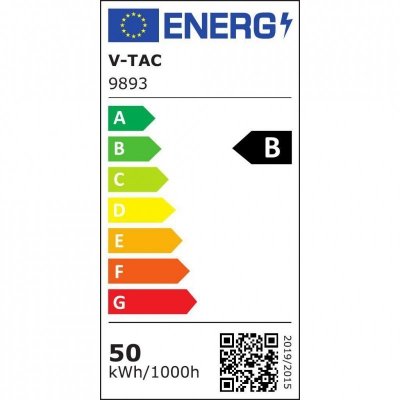Naświetlacz LED V-TAC 50W 185Lm/W czarny VT-4456 6500K 9250lm