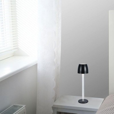 Lampka stołowa nocna V-TAC 3W LED 37cm ładowanie ściemnianie czarna VT-7576 3000K 310lm