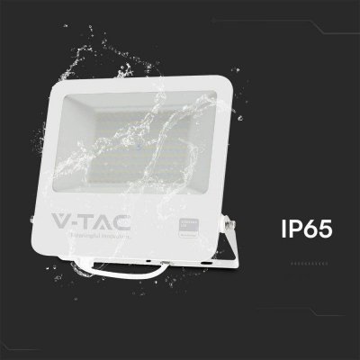 Projektor LED V-TAC 100W 100Lm/W Przewód 1mb SAMSUNG CHIP Biały VT-44104 6500K 8700lm 5 Lat Gwarancji