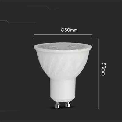 Żarówka LED V-TAC CREE CHIP 6W GU10 110st ściemnialna VT-247D 6500K 445lm 6 lat gwarancji