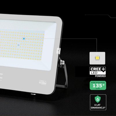 Naświetlacz LED V-TAC CREE CHIP 150W 135lm/W przewód 1m IP65 VT-44153 4000K 17220lm 5 lat gwarancji