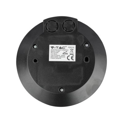 Czujnik ruchu 360st V-TAC natynkowy sufitowy slim 25mm czarny VT-8027