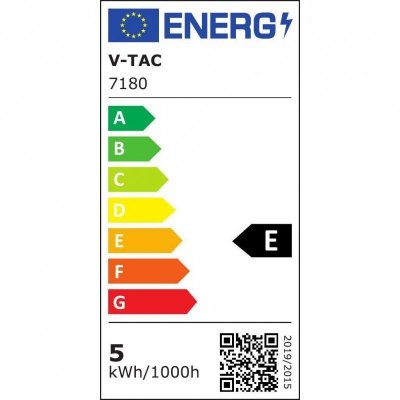 Żarówka LED V-TAC 5W filament E27 A60 mrożona VT-2045 6400K 600lm
