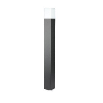 Słupek ogrodowy V-TAC GU10 kwadrat aluminium czarny 80x80x800mm IP54 VT-7615 3 lata gwarancji
