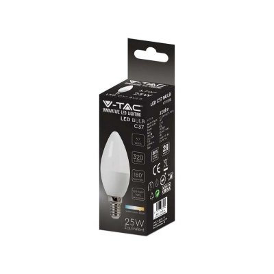 Żarówka LED V-TAC 3,7W E14 świeczka VT-1818 6500K 320lm